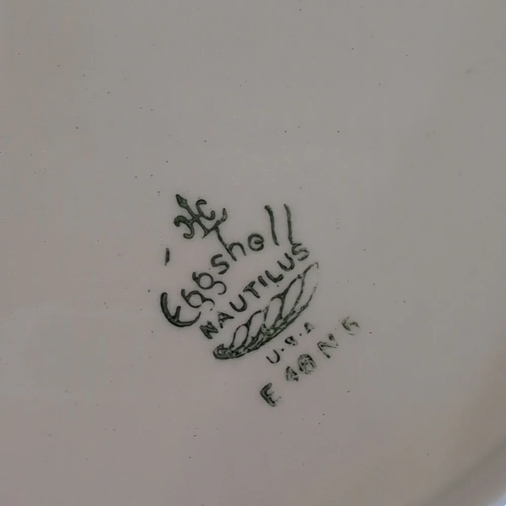 1940's Homer Laughlin Eggshell Nautilus Ferndale China Oval Serving Platter
